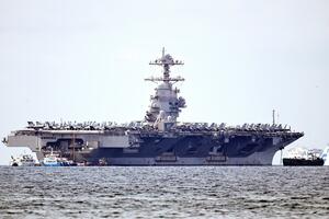 Američki nosač aviona Džerald R. Ford uplovio u Split