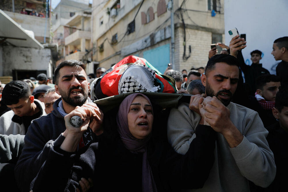 Sahrana dječaka kojeg su, prema navodima palestinskog ministarstva, ubile izraelske snage, Foto: REUTERS