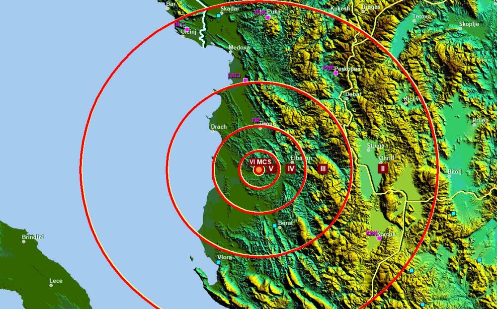Zemljotres u Albaniji, osjetio se i u Crnoj Gori