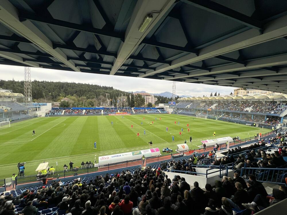 Stadion pod Goricom, Fudbalska reprezentacija Crne Gore