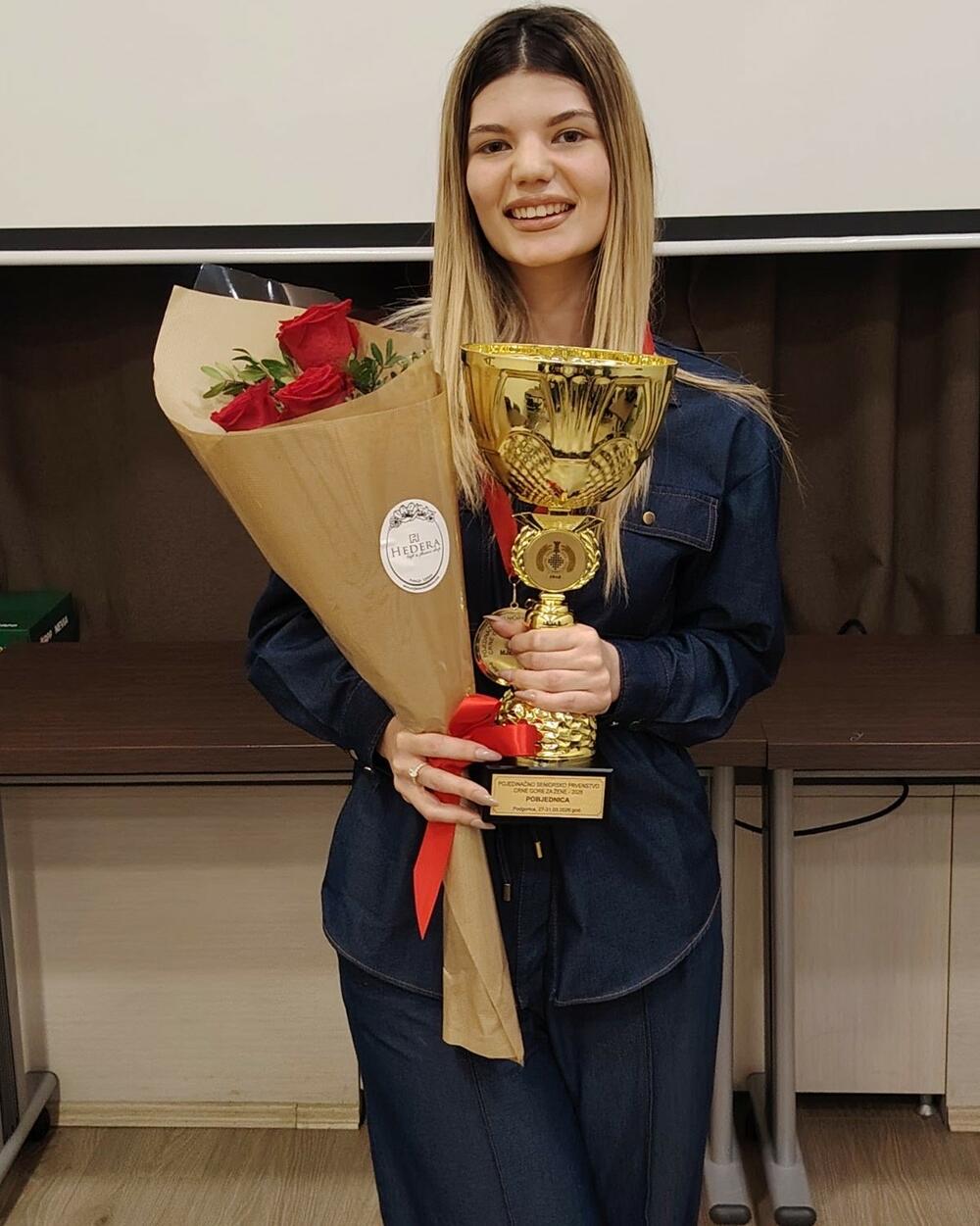 Mateja Popović nova šampionka Crne Gore u šahu