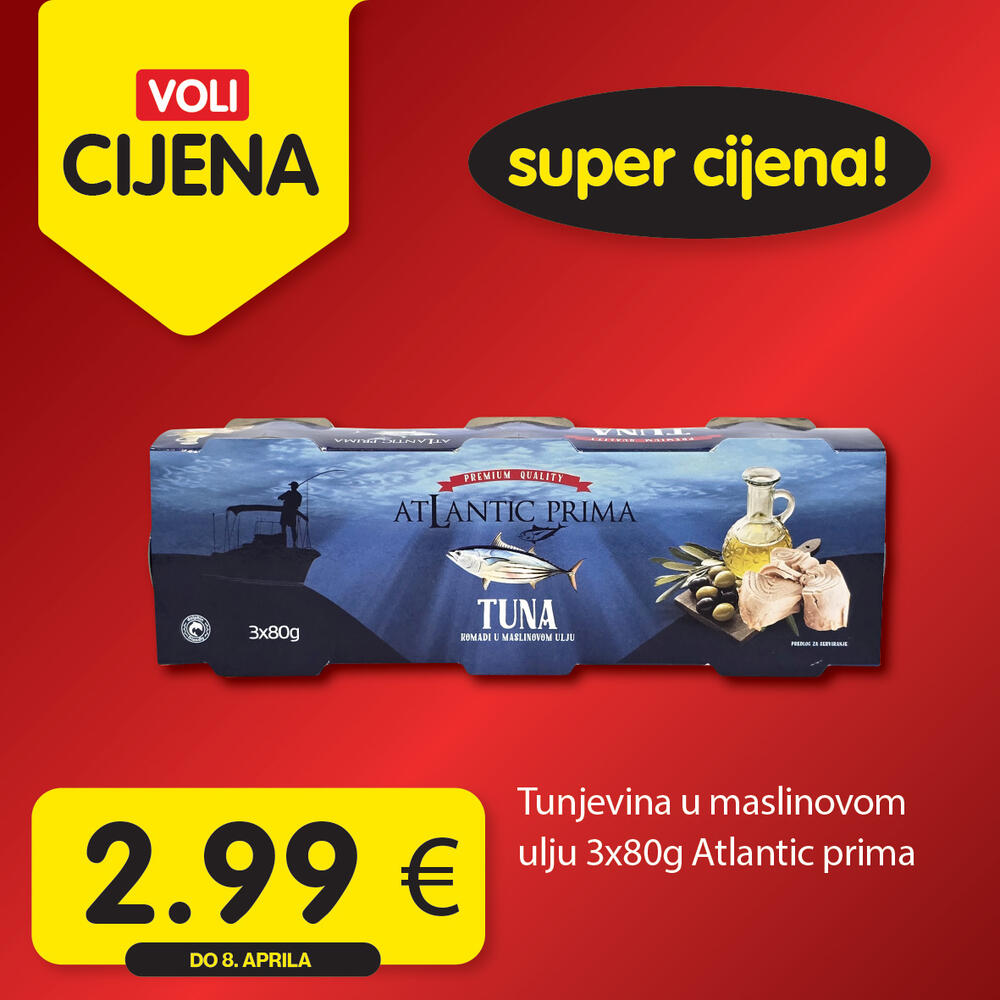 <p><em>Širok izbor proizvoda po najpovoljnijim cijenama na tržištu u svim Voli i Naš diskont marketima.</em></p>  <p> </p>