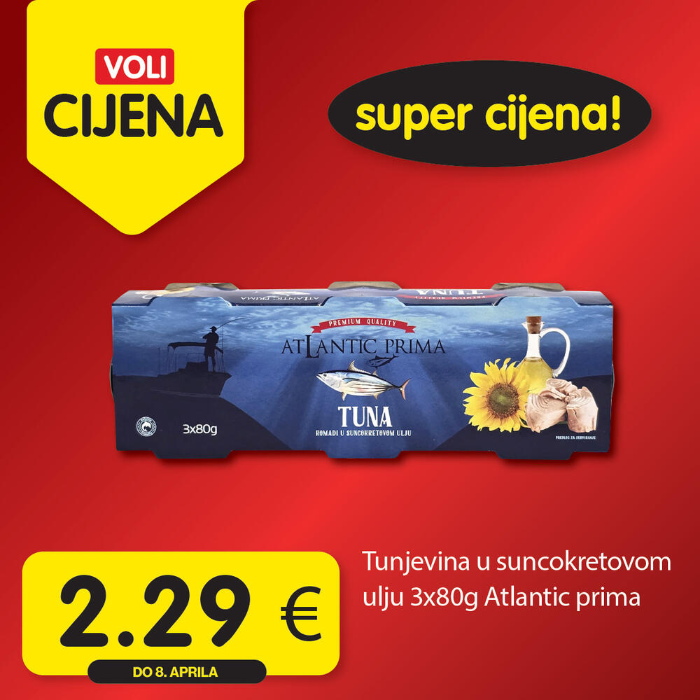 <p><em>Širok izbor proizvoda po najpovoljnijim cijenama na tržištu u svim Voli i Naš diskont marketima.</em></p>  <p> </p>