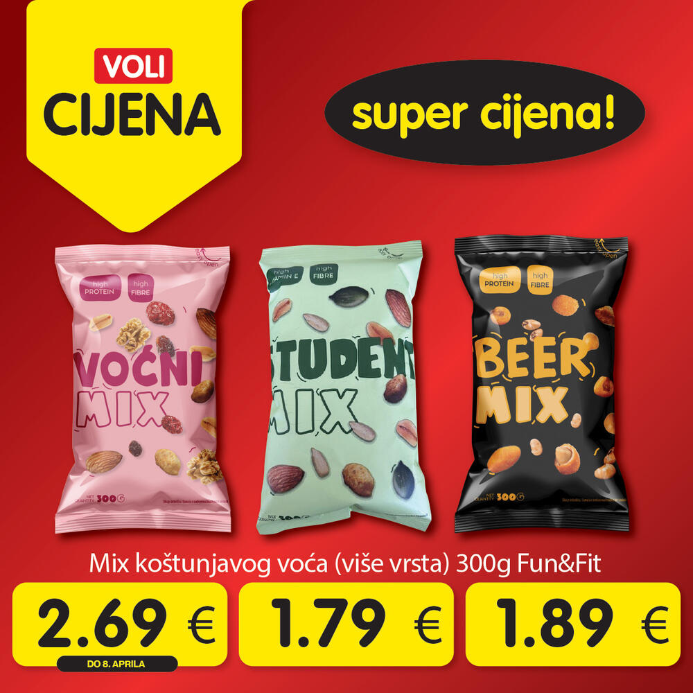 <p><em>Širok izbor proizvoda po najpovoljnijim cijenama na tržištu u svim Voli i Naš diskont marketima.</em></p>  <p> </p>