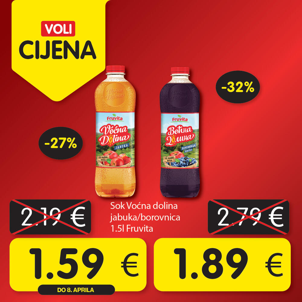 <p><em>Širok izbor proizvoda po najpovoljnijim cijenama na tržištu u svim Voli i Naš diskont marketima.</em></p>  <p> </p>