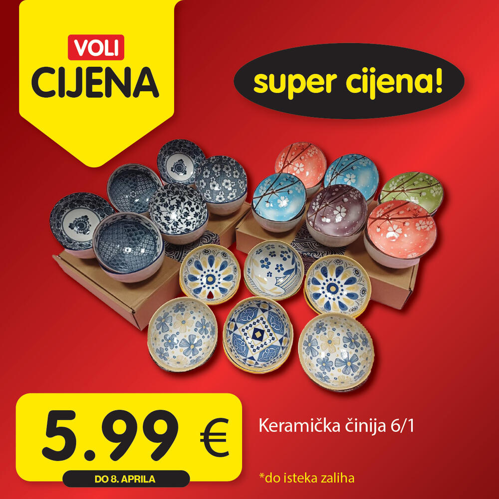 <p><em>Širok izbor proizvoda po najpovoljnijim cijenama na tržištu u svim Voli i Naš diskont marketima.</em></p>  <p> </p>