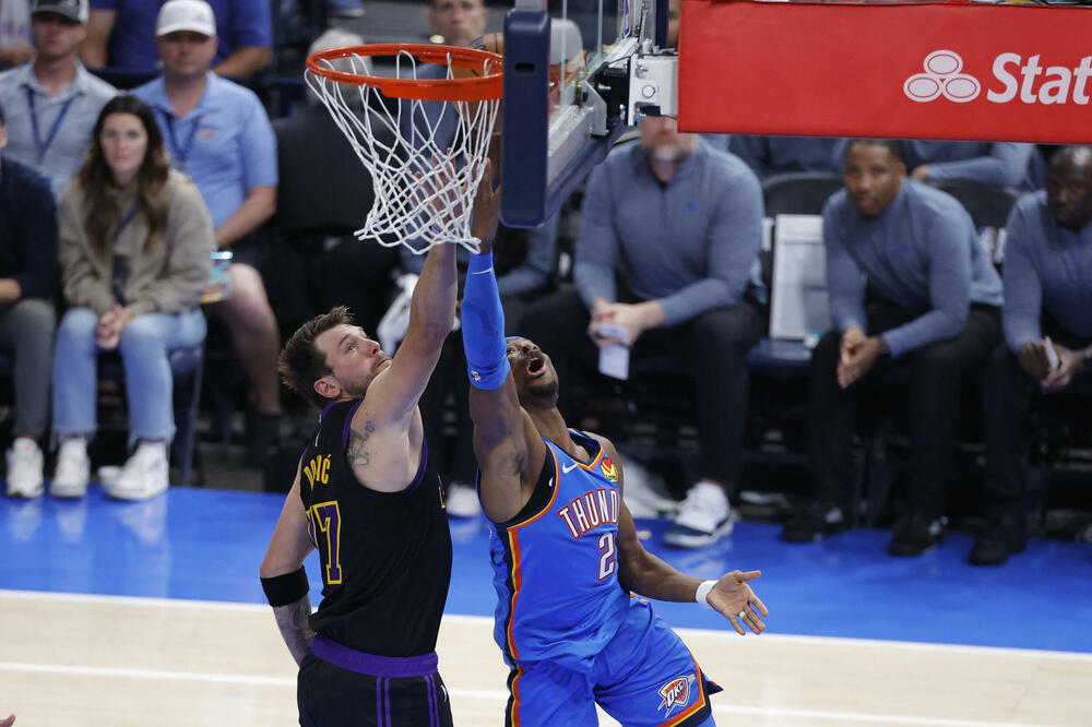 Gildžes-Aleksander i Dončić, Foto: Reuters