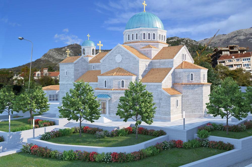 Opština će dati pare: Idejno rješenje budvanskog hrama, Foto: Opština Budva (animacija)