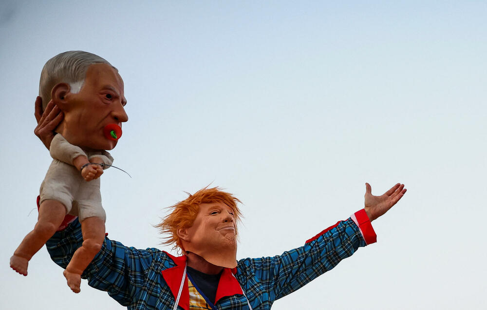 Antiratni protest u Tel Avivu 4. aprila