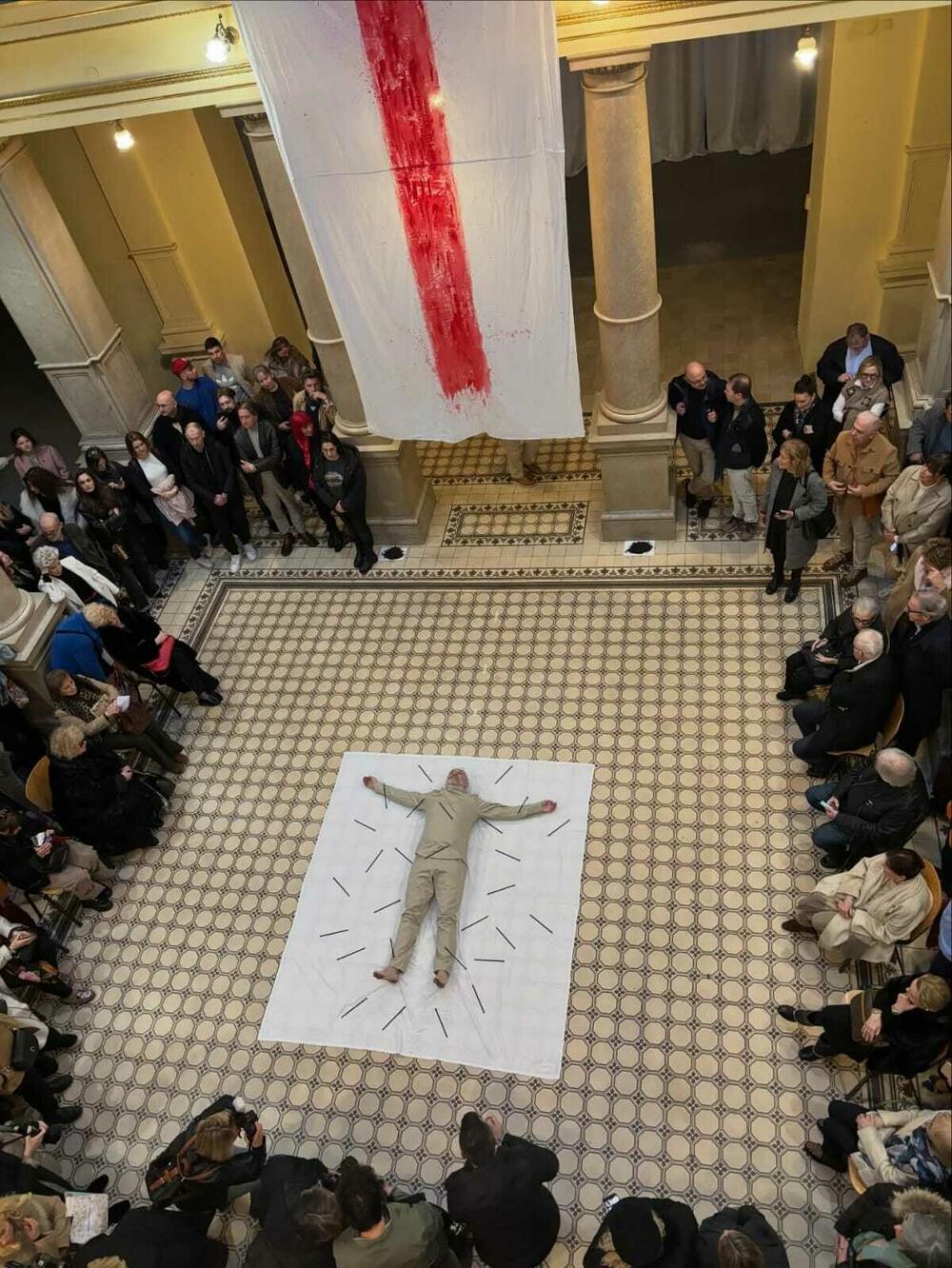 Detalj performansa, Foto: Privatna arhiva Dimitrija Popovića