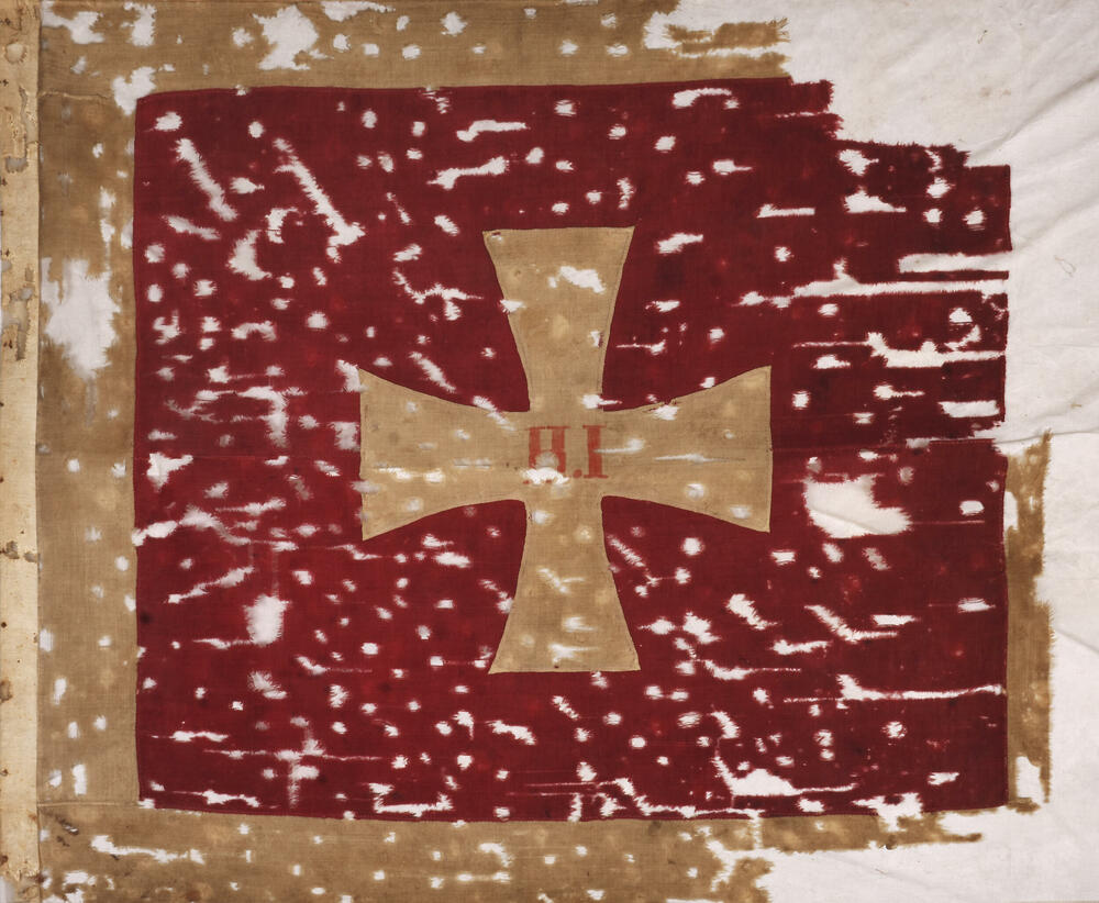 Četna zastava crnogorske vojske iz perioda Veljeg rata