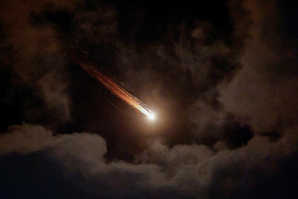 Rakete na nebu iznad Izraela