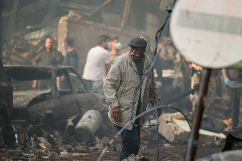 Mjesto izraelskog napada u Bejrutu