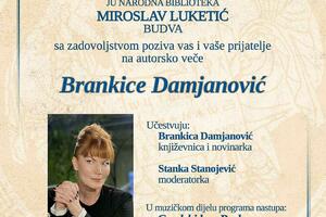 Autorsko veče Brankice Damjanović