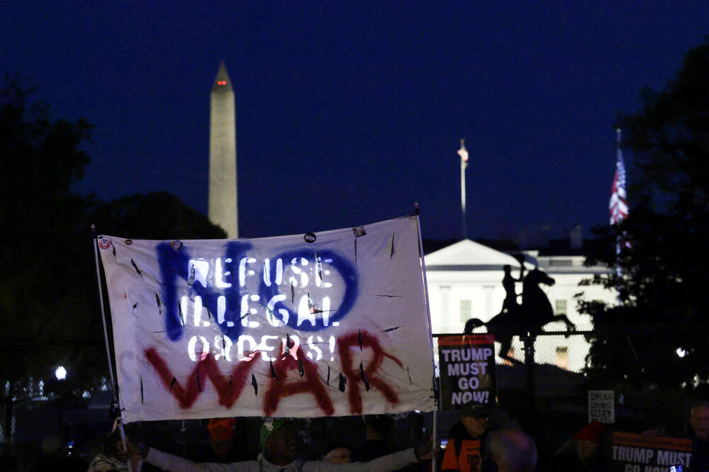 Antiratni protest u Vašingtonu 7. aprila, Foto: Rojters