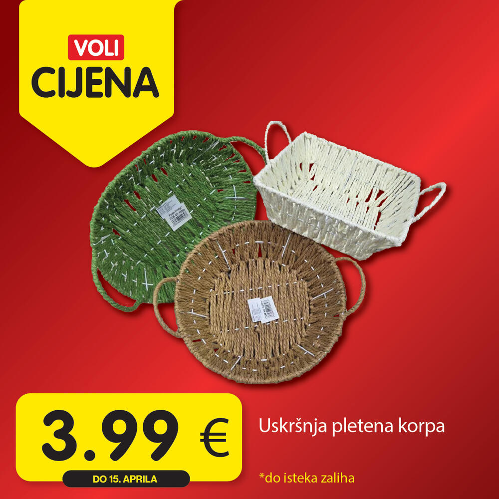 <p>U svim Voli i Naš diskont marketima, svakog četvrtka vas očekuje novi krug vaših omiljenih Voli cijena.</p>