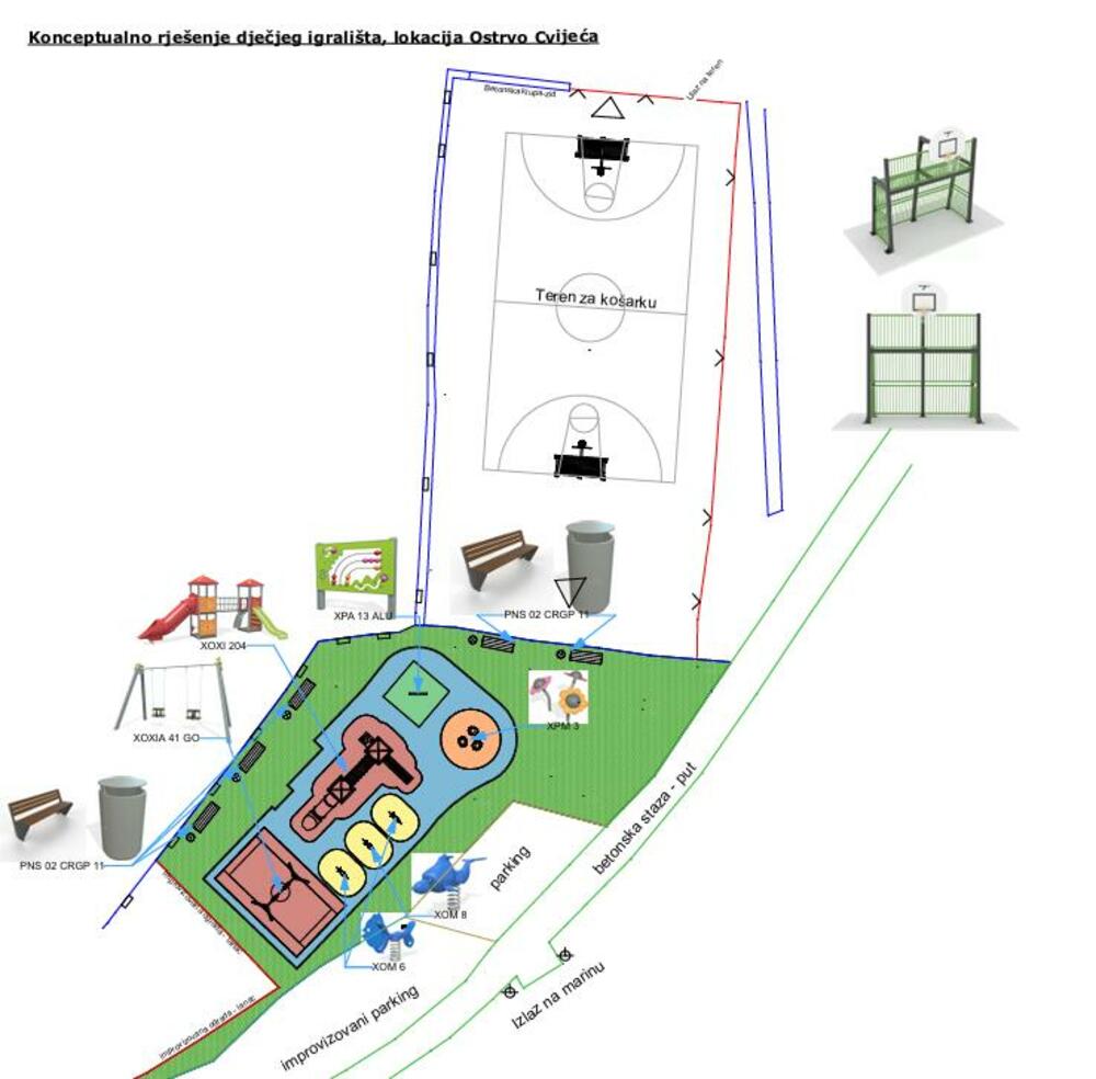 ostrvo cvijeća tereni