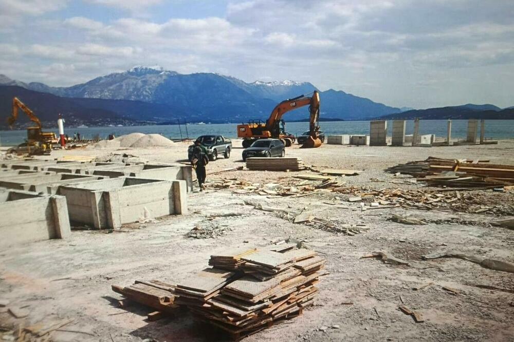 Gradilište u Baošićima dan hapšenja Popovića, Foto: Uprava policije