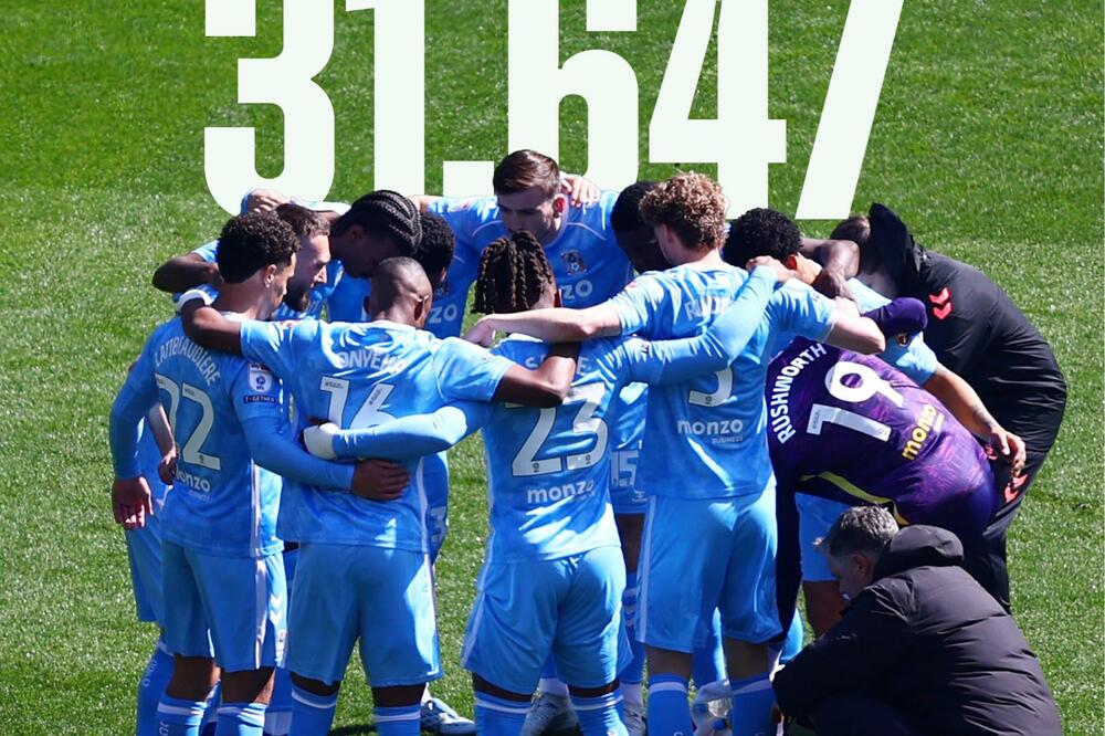 I remi sa  Šefild vendzdijem je bio zadovoljavajući za prepun stadion, Foto: twitter/coventrycity