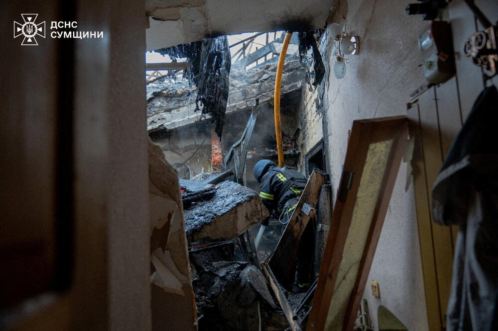 Detalj iz Sumija nakon ruskog napada, Foto: REUTERS