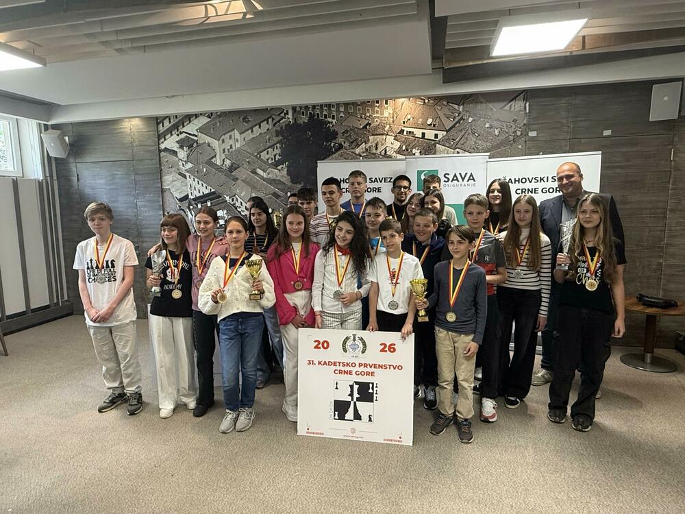 Prvenstvo Crne Gore u šahu za mlade: Budućnost dominirala, pratili...