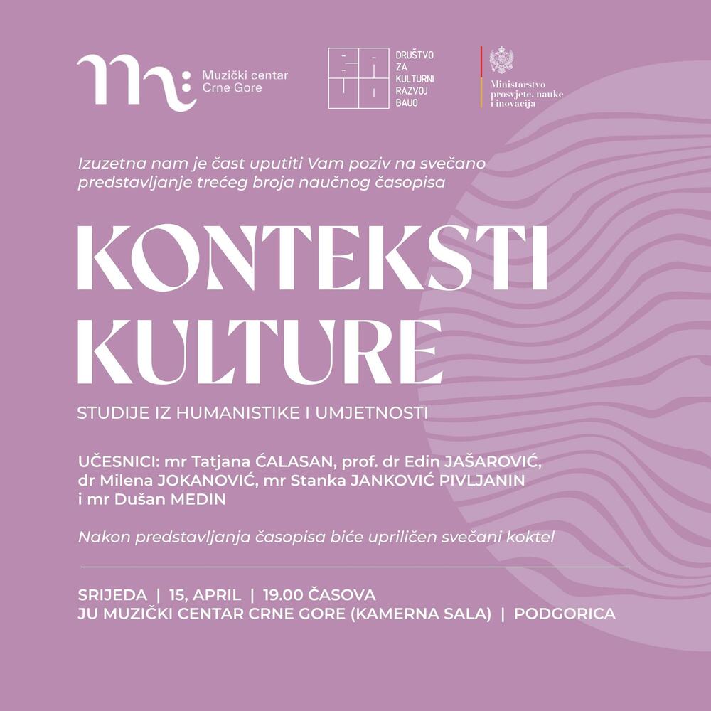 Konteksti kulture: studije iz humanistike i umjetnosti