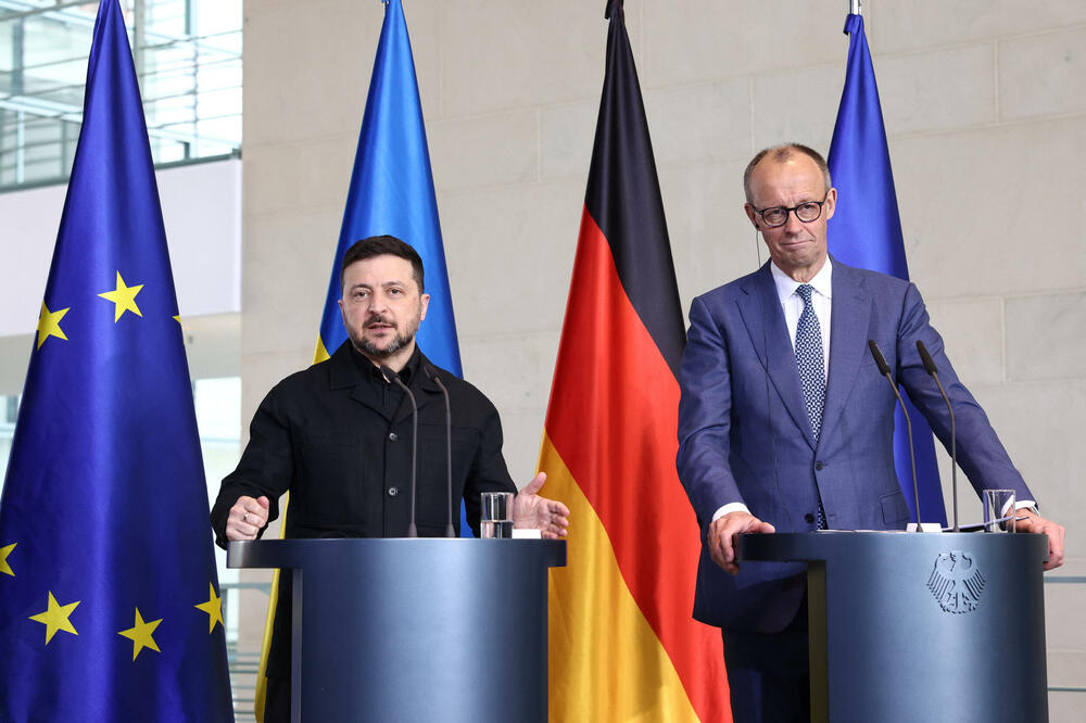 Zelenski i Merc u Berlinu, Foto: REUTERS