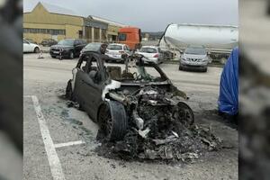 Na carinskom terminalu u Nikšiću izgorio luksuzni auto, vlasnik...