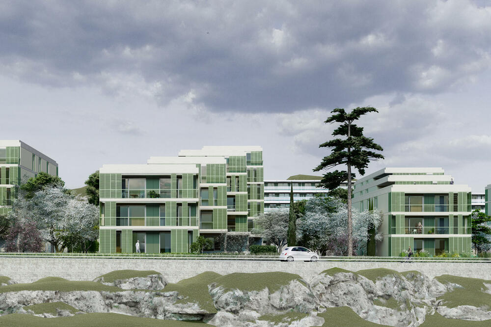 Jedna od animacija naselja na Veljem brdu iz izabranog rješenja, Foto: gov.me