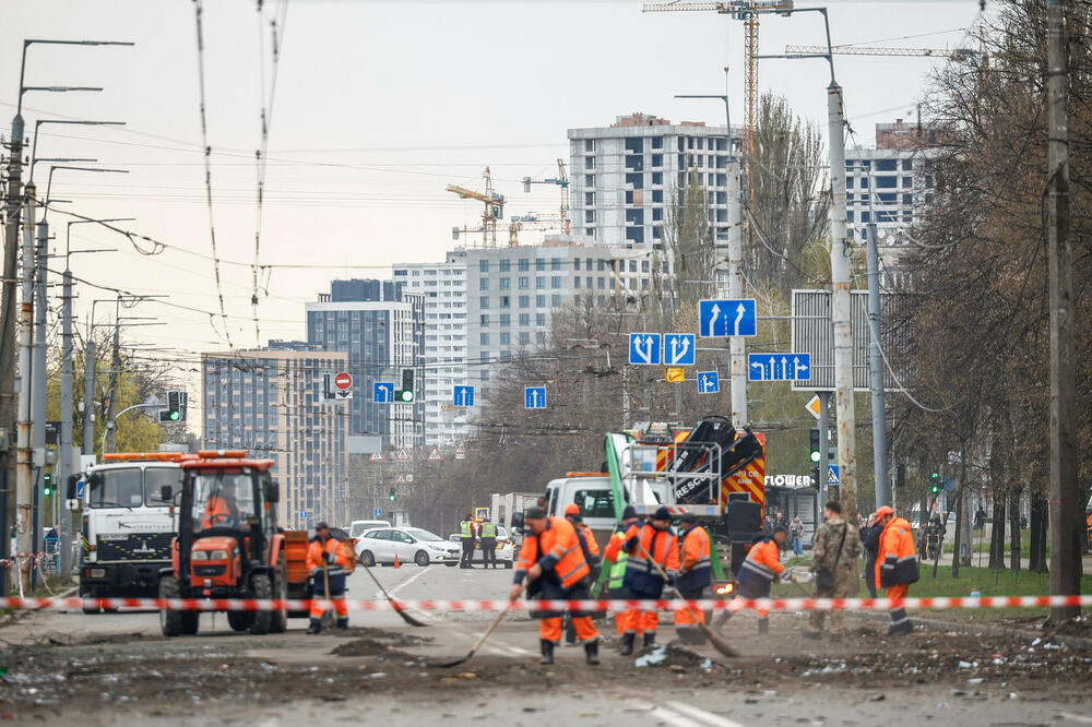 Detalj iz Kijeva, glavnog grada Ukrajine nakon jednog od ruskih napada, Foto: Reuters