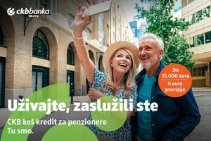 Uživajte, zaslužili ste! CKB keš kredit za penzionere