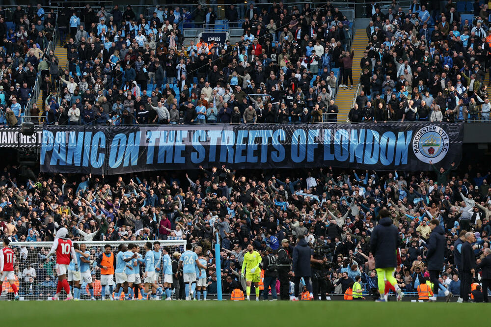 Navijači Sitija su osjetili paniku kod Arsenala još dok je bio u vrhu, Foto: Reuters