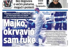 Naslovna strana "Vijesti" za 22. april 2026.