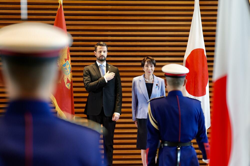Milatović i Takaiči, Foto: Kancelarija za odnose s javnošću predsjednika Crne Gore