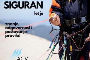 ACV: Poštujte propise pri letjenju paraglajderom