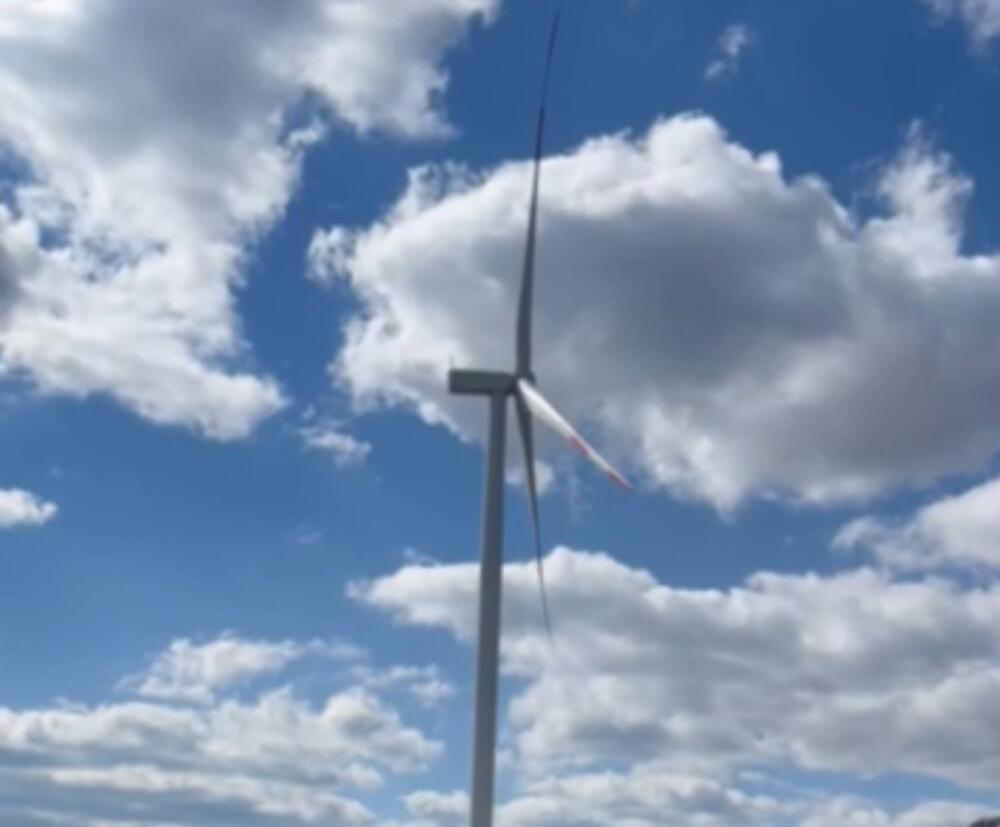 EPCG: Prvi vjetrogenerator VE Gvozd pušten u probni rad,...