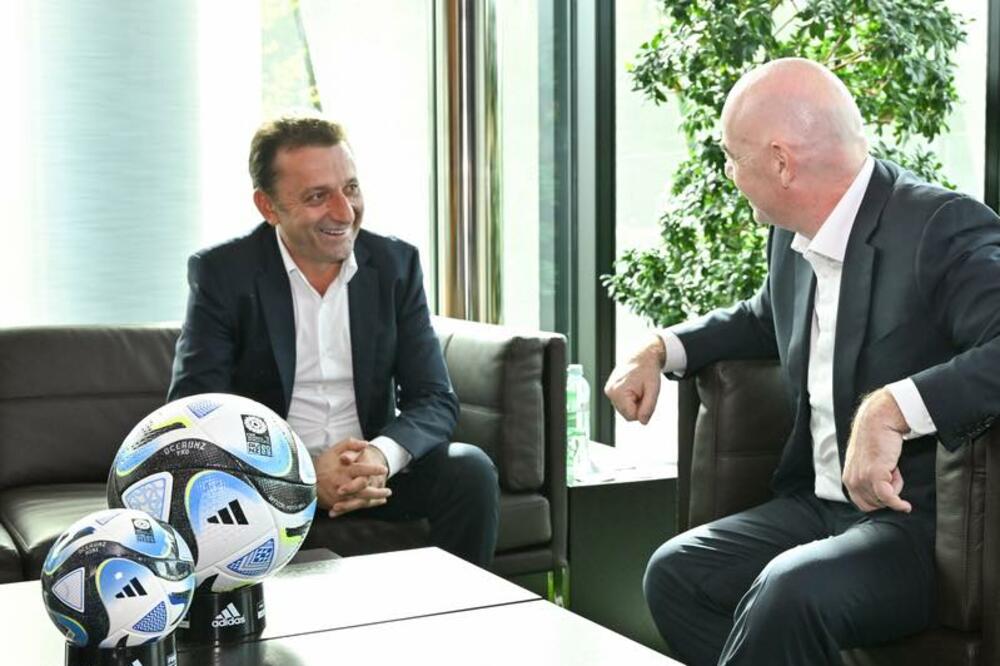 Sejdini za predsjednikom Fife Đanijem Infantinom, Foto: FB