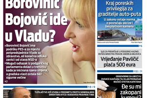 Naslovna strana "Vijesti" za 25. april 2026.