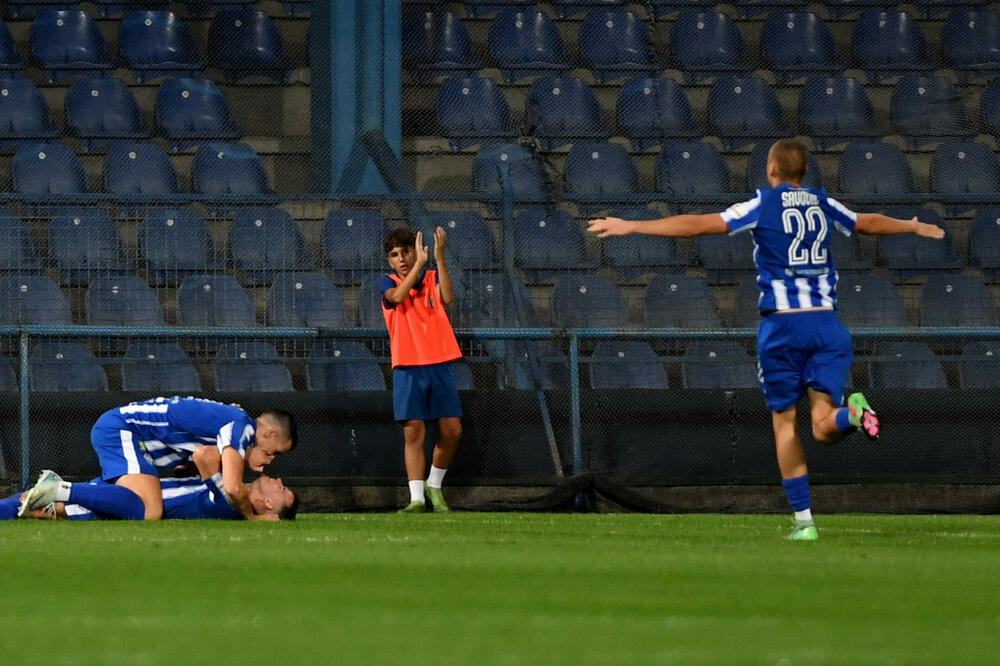 Sa meča Budućnosti i Dečića u prvom dijelu sezone, Foto: FSCG