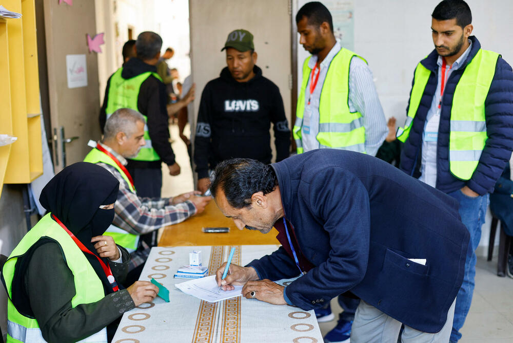 <p>Na Zapadnoj obali glasači prvi put glasaju od početka rata Izraela i Hamasa</p>