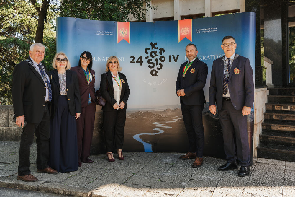 <p>Svečanost je održana u petak u Vili Gorica, pod pokroviteljstvom predsjednika Crne Gore, Jakova Milatovića, u organizaciji Evropskog reda vinskih vitezova &ndash; Legatura Crna Gora</p>