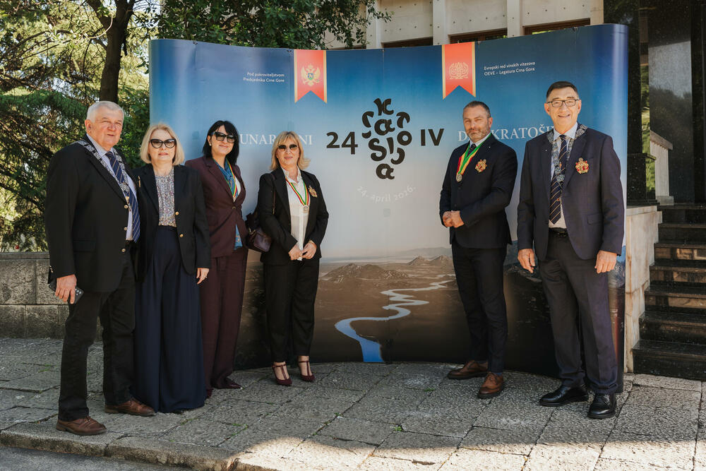 <p>Svečanost je održana u petak u Vili Gorica, pod pokroviteljstvom predsjednika Crne Gore, Jakova Milatovića, u organizaciji Evropskog reda vinskih vitezova &ndash; Legatura Crna Gora</p>