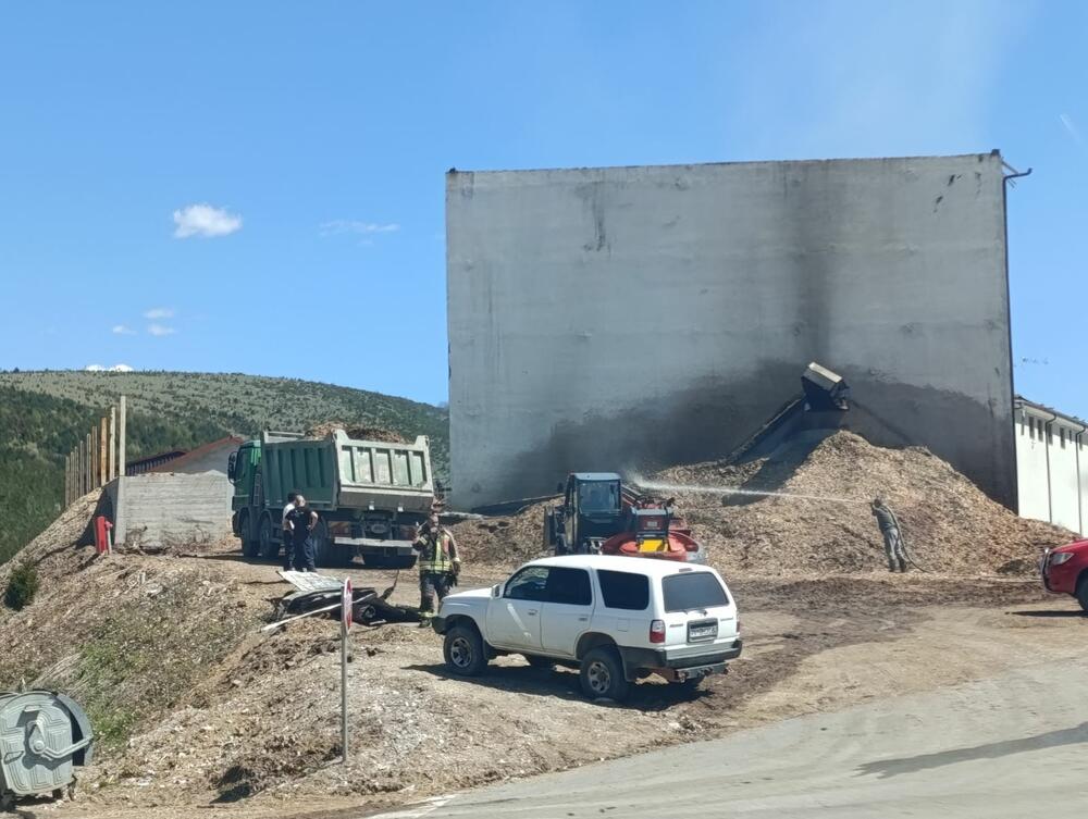Pogon peletare nadomak Pljevalja izgorio u požaru: Šteta više...