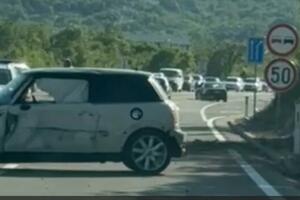 Jedna osoba povrijeđena u udesu na putu Podgorica-Cetinje