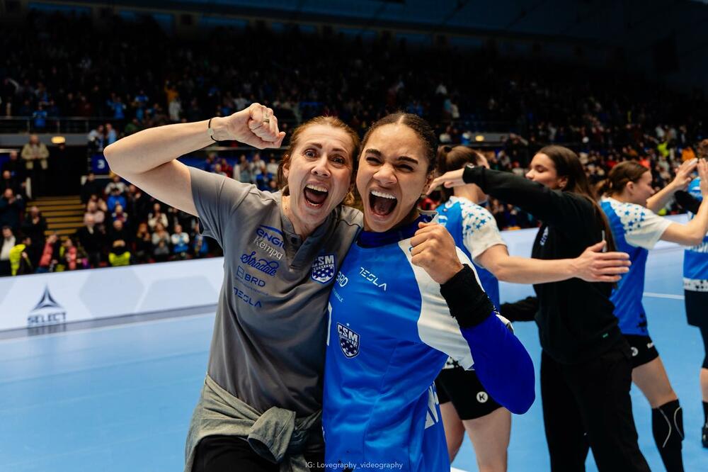 Bojana Popović i Elizabet Omoregi, Foto: CSM Bucuresti﻿/X