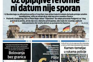 Naslovna strana "Vijesti" za 27. april 2026.