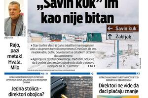Naslovna strana "Vijesti" za 28. april 2026.
