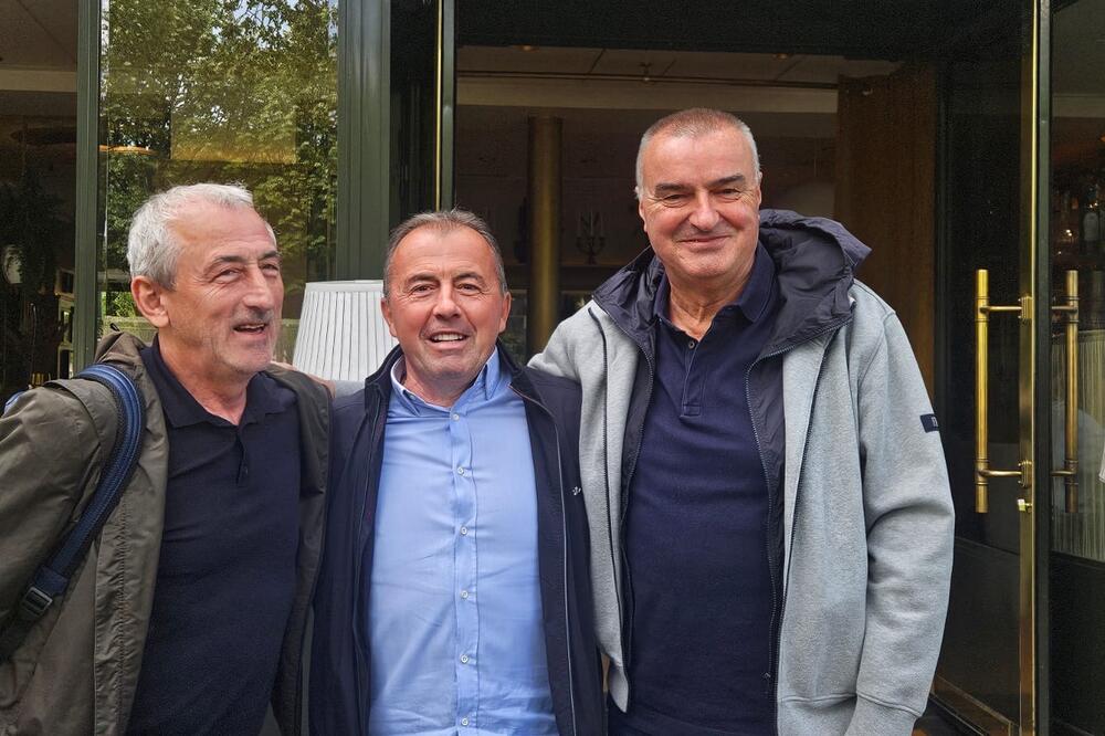 Radulović sa Baždarevićem i Bojićem, Foto: Privatna arhiva