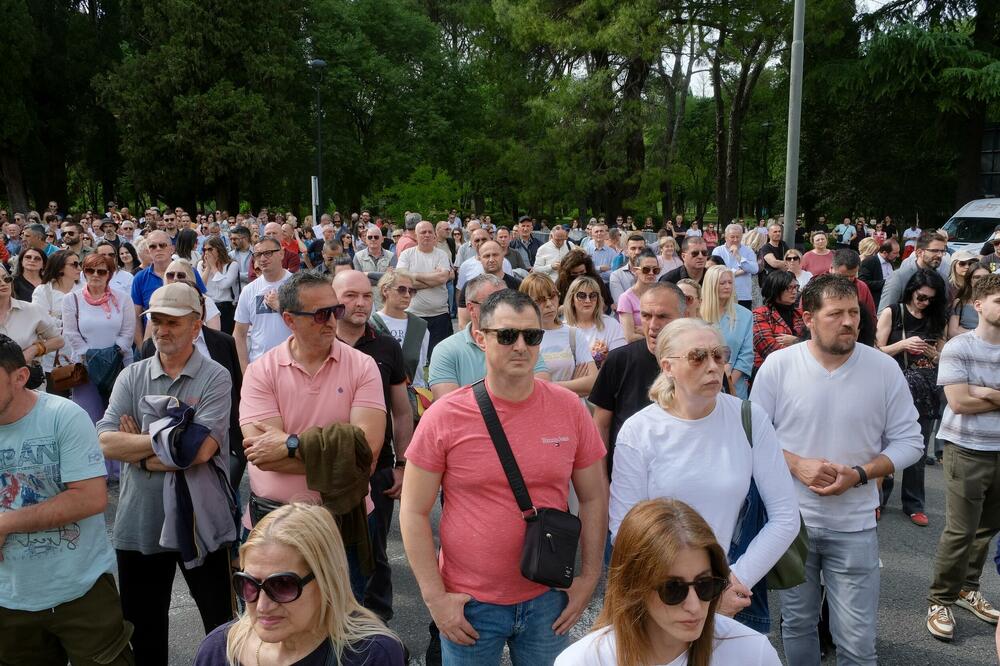 Sa protesta, Foto: Risto Božović