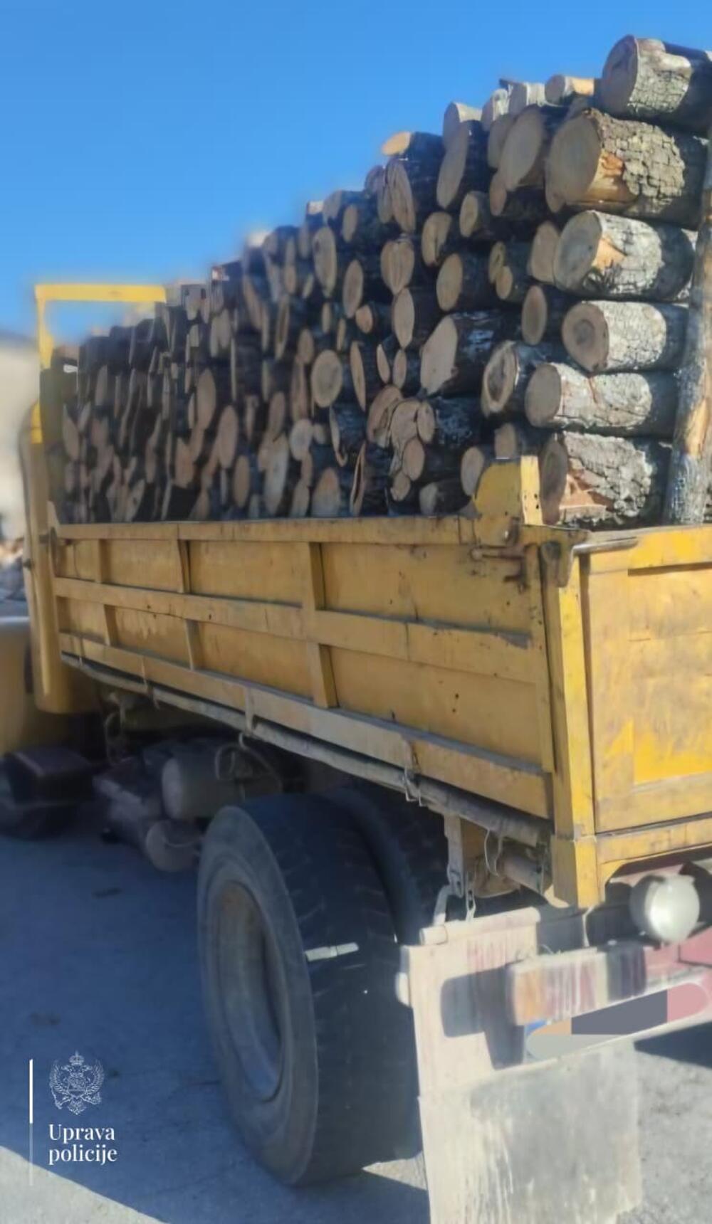 Fotografija koju su dostavili iz Uprave policije